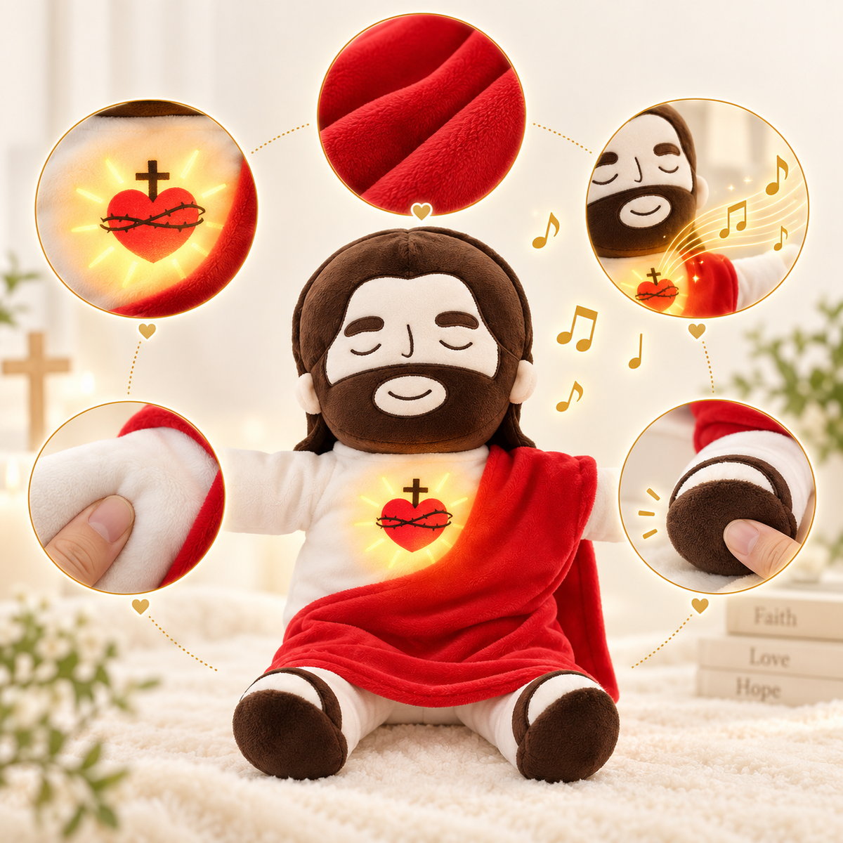 Breathing Jesus Calming Plushie